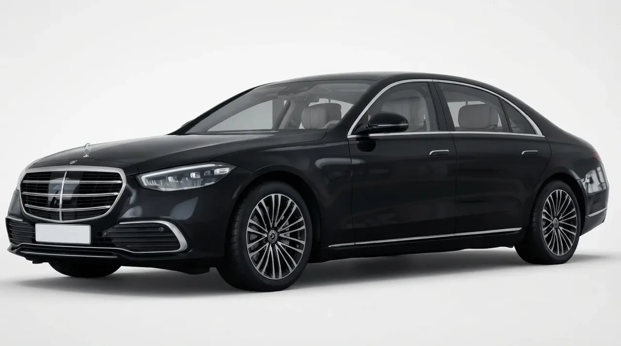 Mercedes-Benz S-Class finished in black, bookable now
