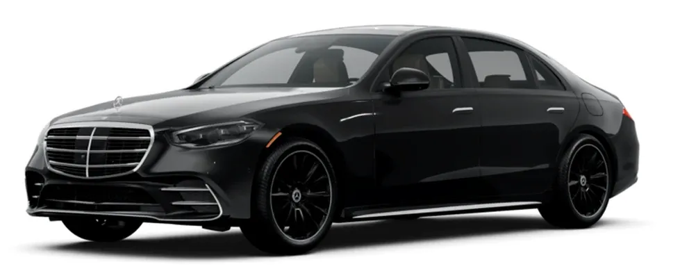 Mercedes-Benz S-Class finished in black, bookable now
