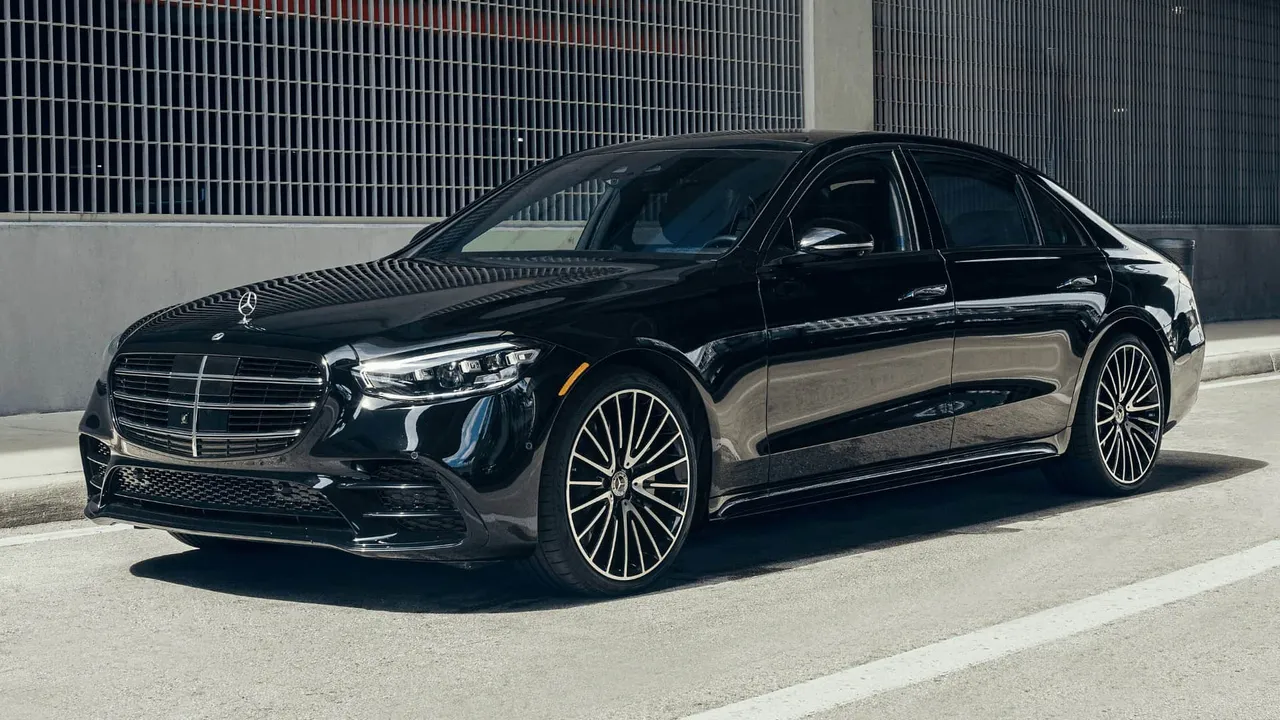 Mercedes-Benz S-Class Platinum Sedan finished in black, bookable now