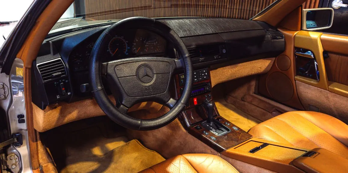 Mercedes-Benz SL500 interior for wedding car rental in Toms River, NJ