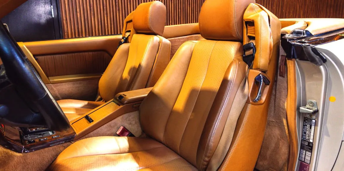 Mercedes-Benz SL500 interior, photo 6 for wedding car rental in Toms River, NJ