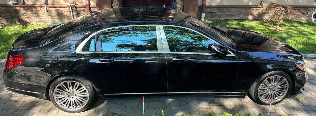 Mercedes-Maybach finished in black, outer view