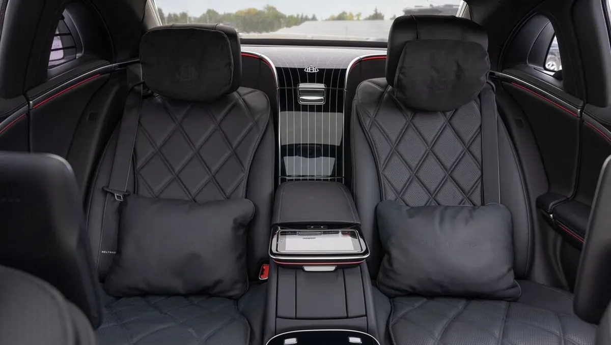 Mercedes-Maybach 62 interior for wedding car rental in Bartonsville, PA