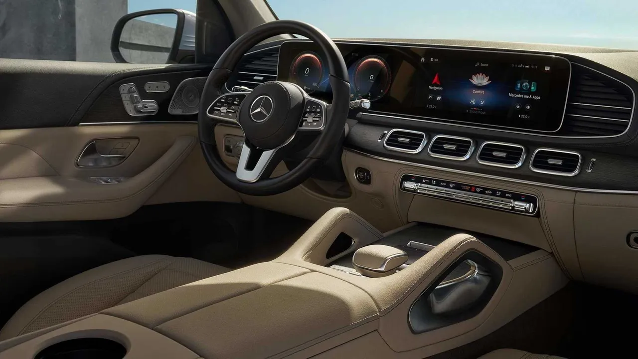 Mercedes-Maybach GLS interior for wedding car rental in North Canton, CT