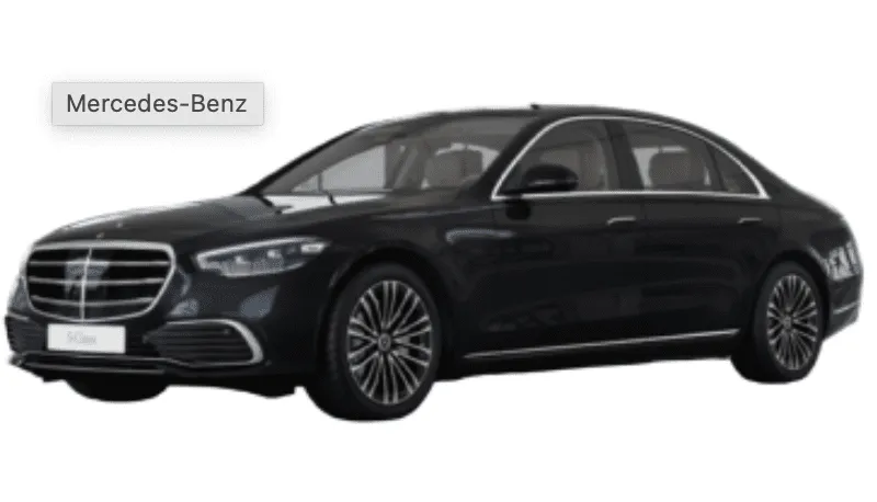Mercedes-Benz S-Class finished in black, bookable now