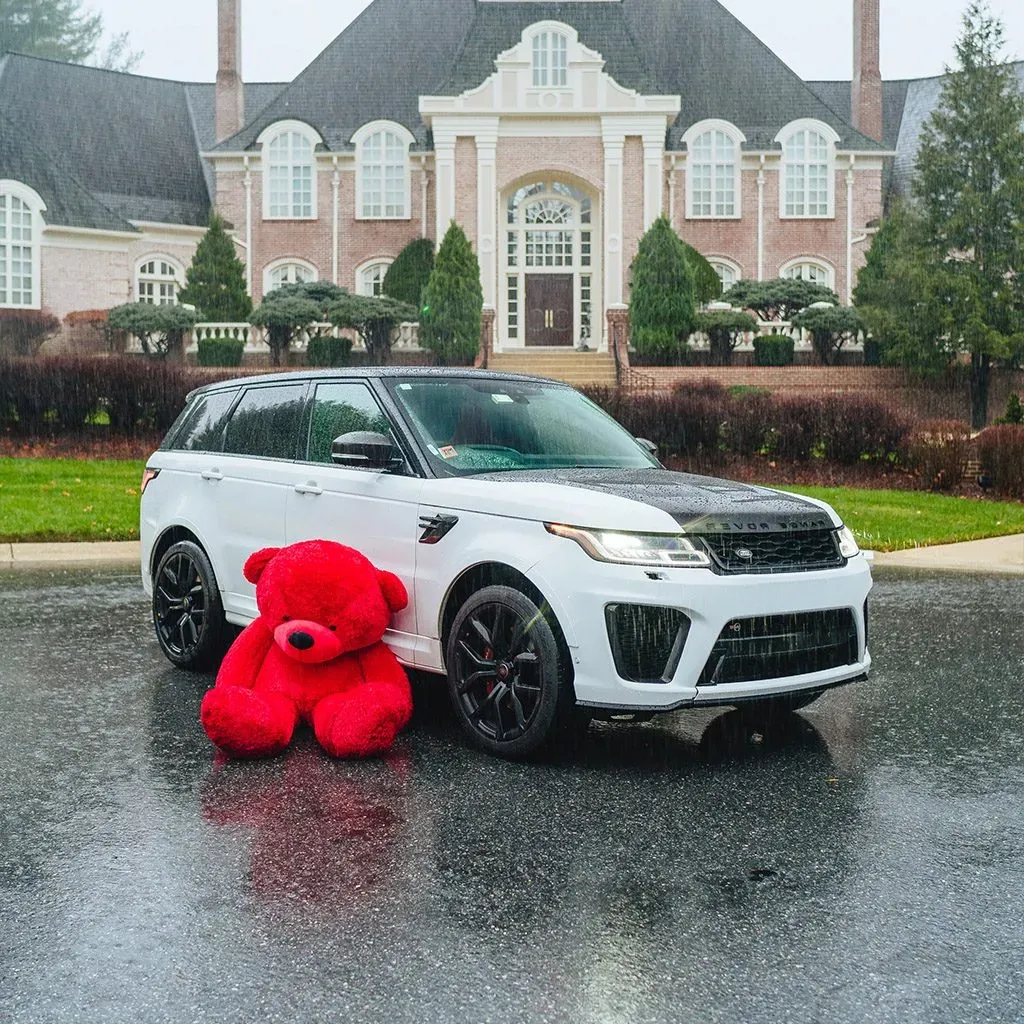 White Range Rover SVR for wedding car rental in Rockville, MD