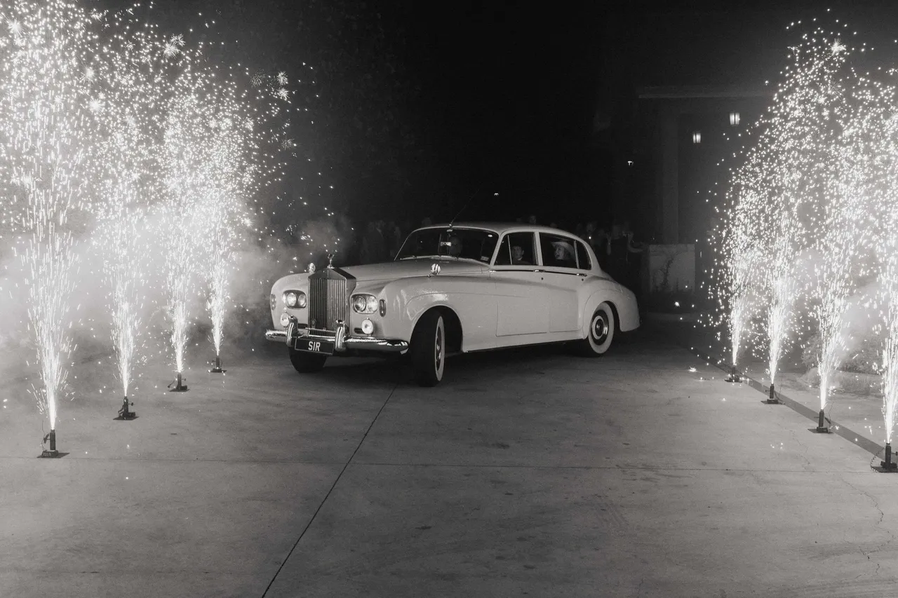 White Rolls Royce for wedding car rental in Texas