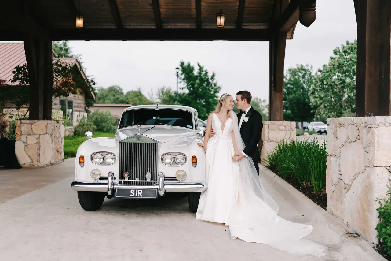 White Rolls Royce exterior, photo 3 for wedding car rental in Texas