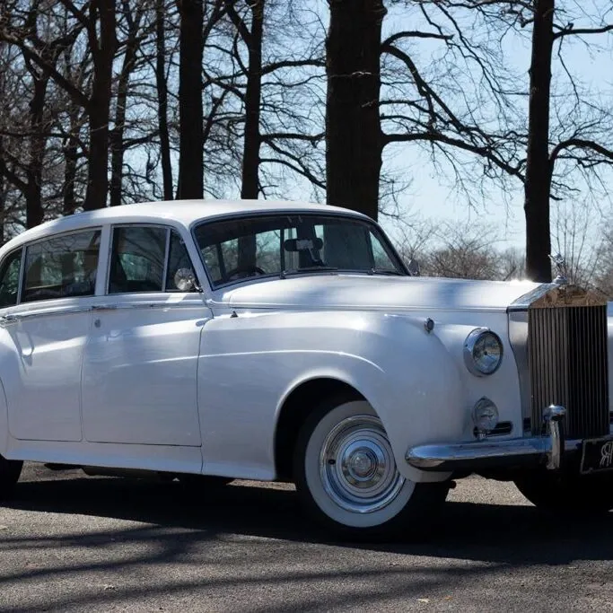 White Rolls-Royce for wedding car rental in Sciota, PA