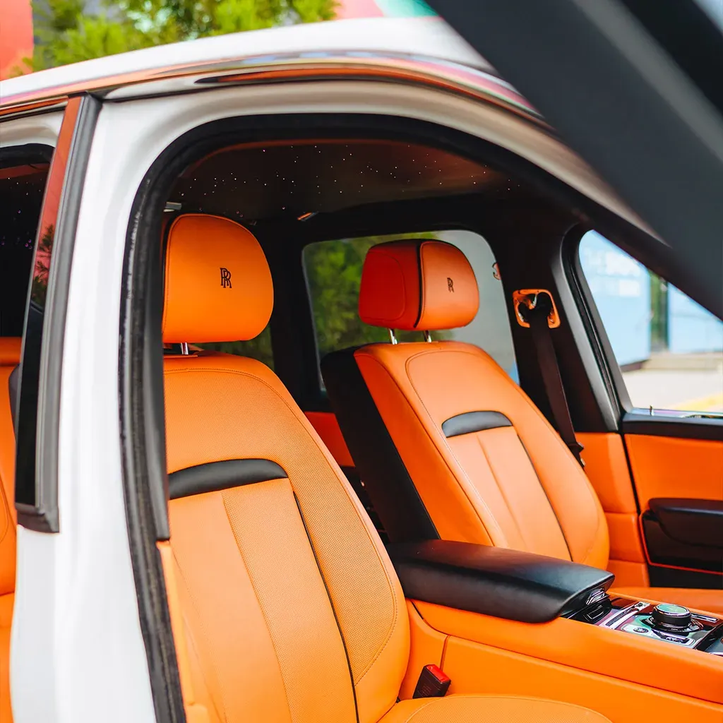 Rolls-Royce Cullinan with All Orange Interior, take 2 Rolls-Royce Cullinan with All Orange Interior, take 2