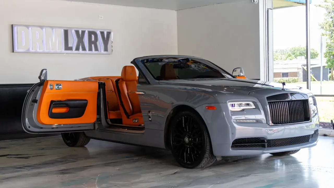 Rolls-Royce Dawn for wedding car rental in Southfield, MI