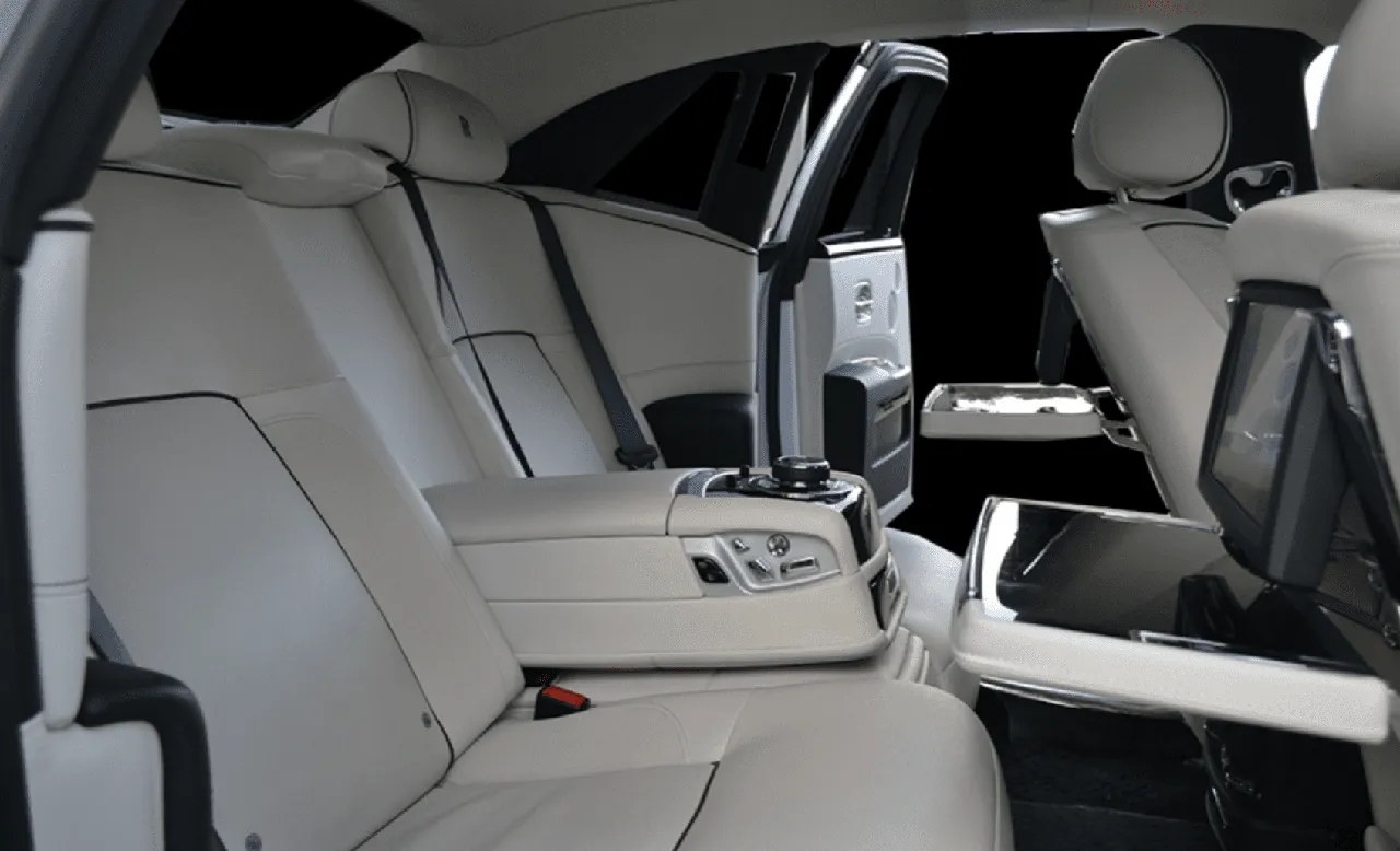 Rolls Royce Ghost interior for wedding car rental in Virginia Rolls Royce Ghost interior for wedding car rental in Virginia