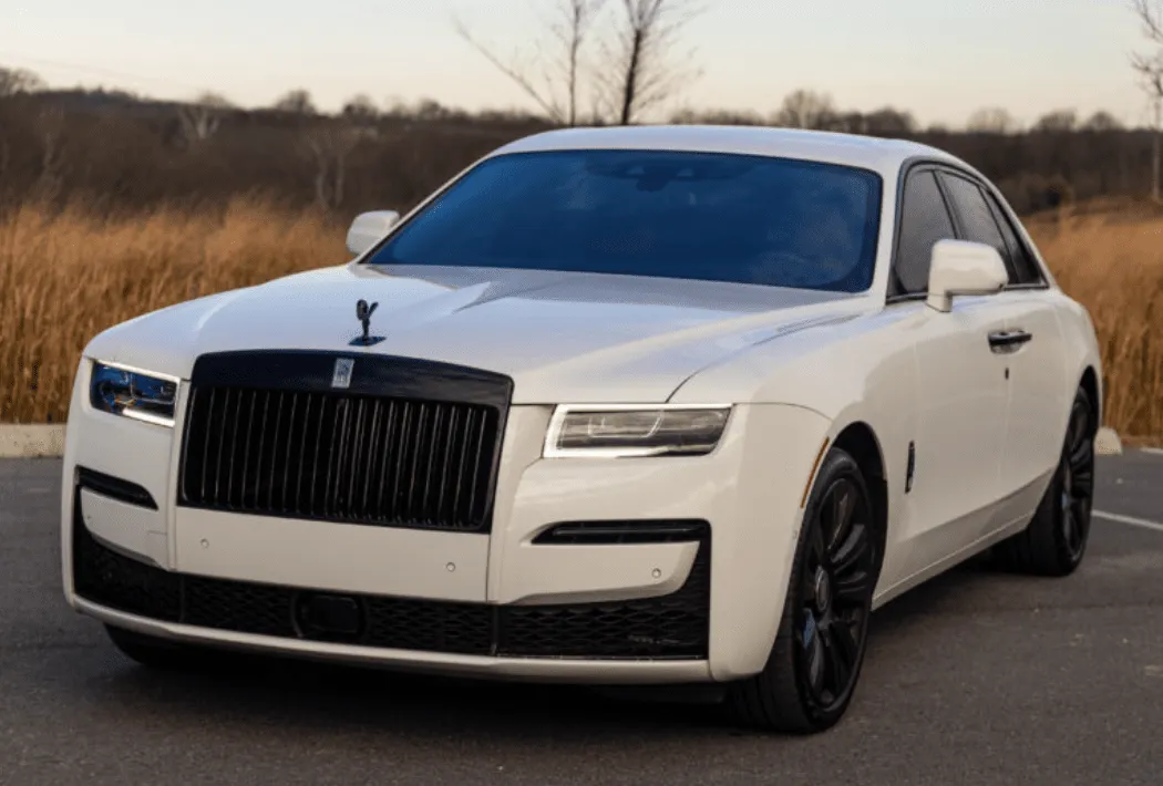 White Rolls Royce Ghost for wedding car rental in Nevada