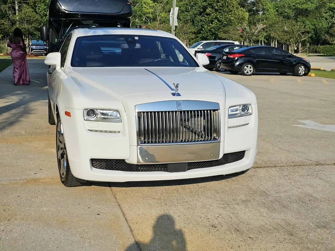 White Rolls Royce Ghost for wedding car rental in Alabama White Rolls Royce Ghost for wedding car rental in Alabama