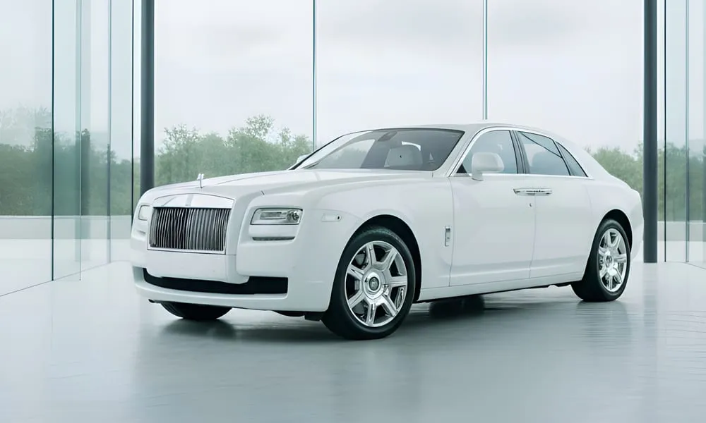 Rolls-Royce Ghost finished in white, bookable now