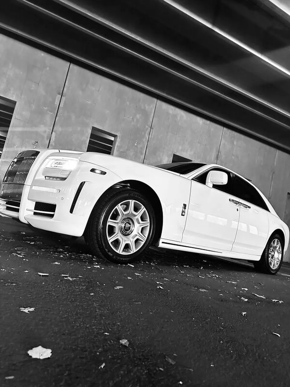 White Rolls-Royce Ghost Sedan exterior, photo 9 for wedding car rental in Capitol Planning Region, CT