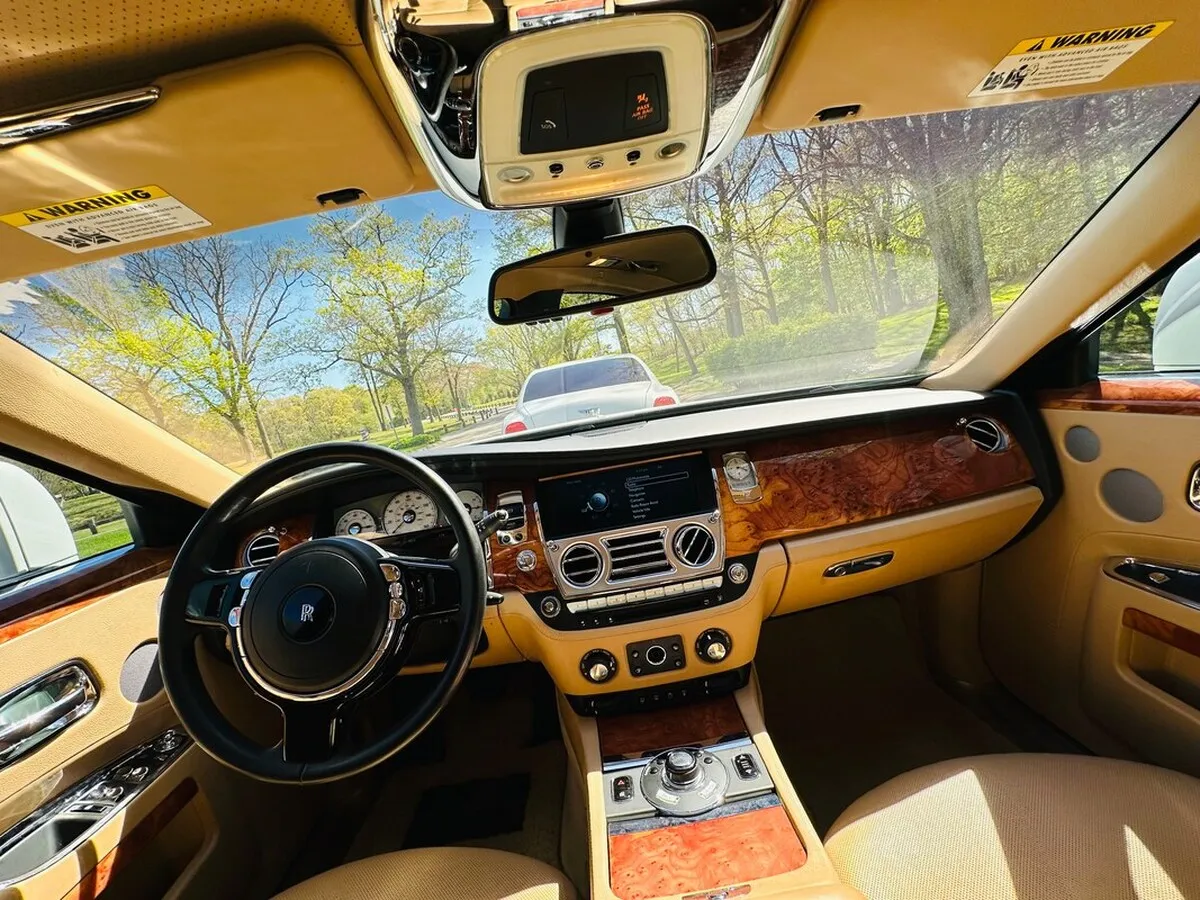 Rolls-Royce Ghost Sedan interior for wedding car rental in Capitol Planning Region, CT