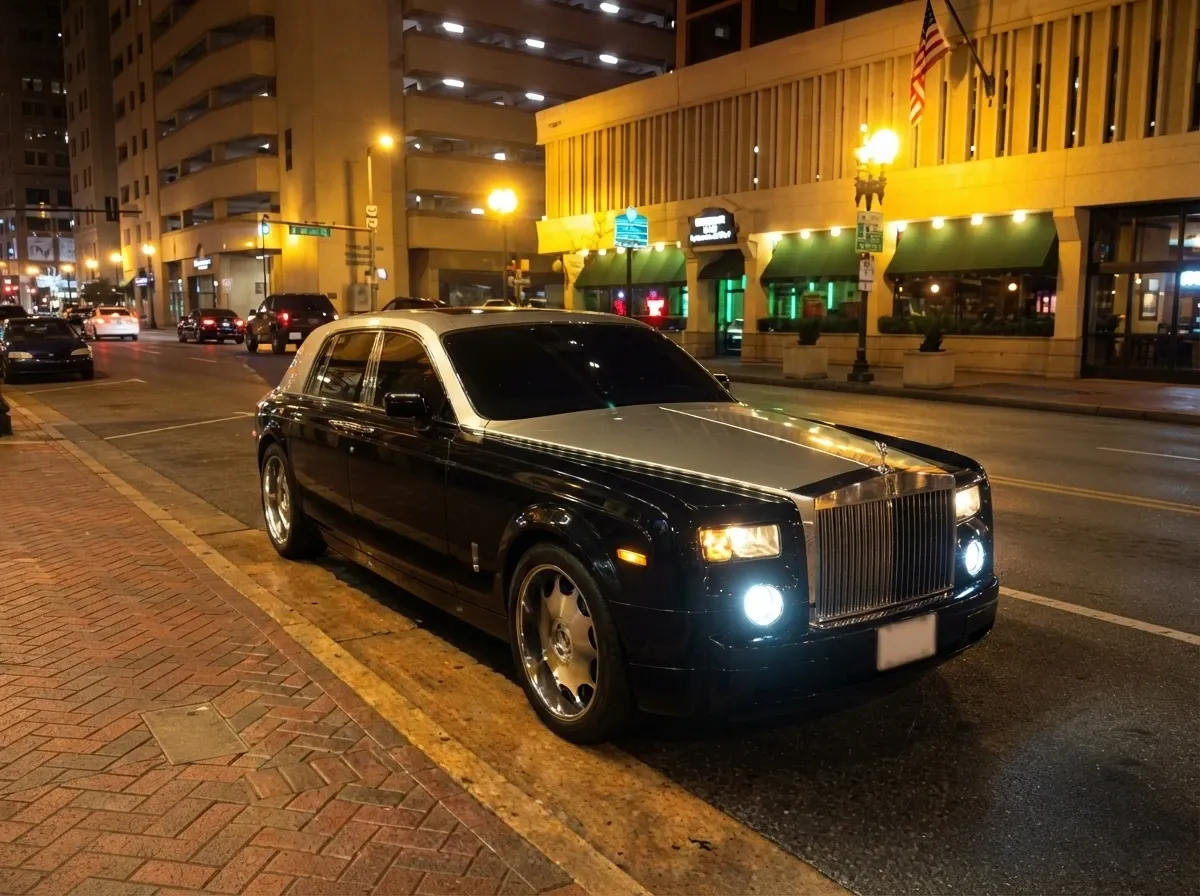 Rolls-Royce Limousine finished in white, take 2