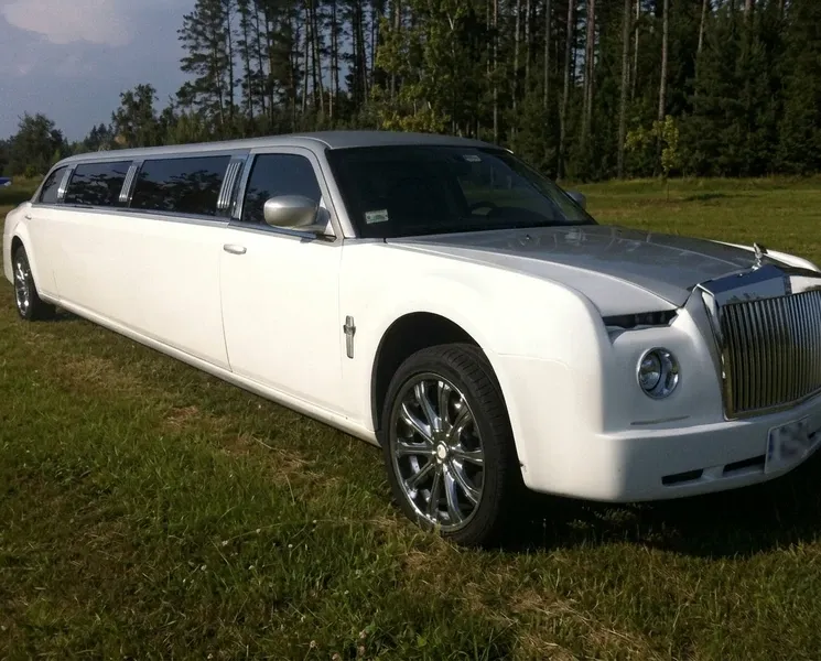 White Rolls-Royce Limousine Rolls-Royce Limousine finished in white, bookable now